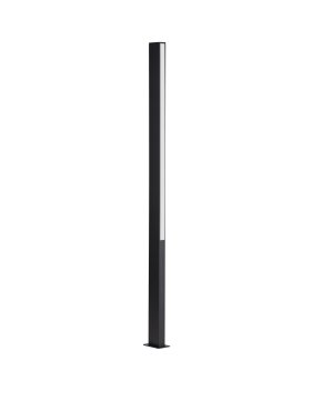 Nova Luce Stor - lampe de jardin - 8 x 150 x 12 cm - 23W LED inclus - IP65 - noir sablé