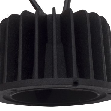 Nova Luce Cob - Module LED - Ø 6,3 x 3,8 cm - 10W LED inclus non-dimmersible - IP44 - noir - couleur de lumière blanc chaud