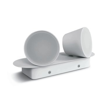 ONE Light Hotel Reading Spots - spot en saillie 2L - 26,5 x 12,5 x 10 cm - 2 x 6W LED inclus - blanc