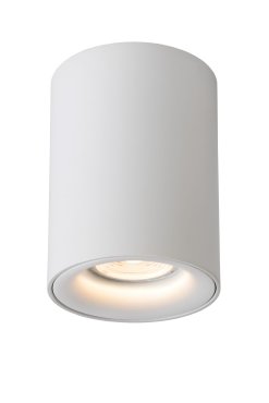 Lucide Bentoo Round - spot en saillie - Ø 8 x 11 cm - 5W LED dimmable inclus - blanc
