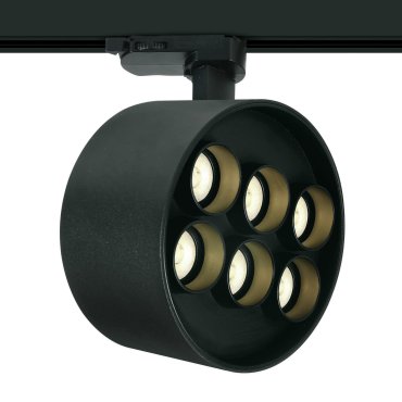 ONE Light Dark Light Tubes - spot sur rail - système de rail triphasé - Ø 13,5 x 7,7 cm - 36W LED inclus - noir