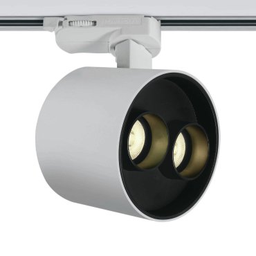 ONE Light Dark Light Tubes - spot sur rail - système de rail triphasé - Ø 9 x 7,3 cm - 12W LED inclus - blanc
