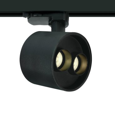 ONE Light Dark Light Tubes - spot sur rail - système de rail triphasé - Ø 9 x 7,3 cm - 12W LED inclus - noir