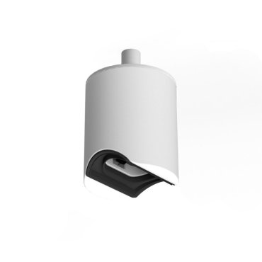 Creative Cables - lampe suspendue raccord rond 1L - 12 x 200 cm - S14d - blanc