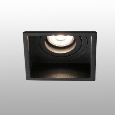 Faro Hyde - spot encastrable - 89 x 89 mm, 83 x 83 mm encastrable - noir mat