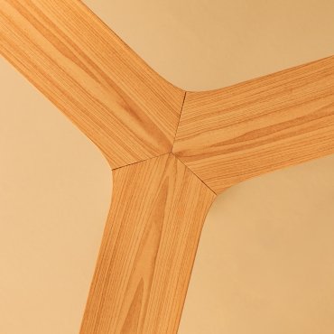 Faro Rocker M - ventilateur de plafond avec rosace encastré - Ø 132 cm - blanc mat et bois de frêne