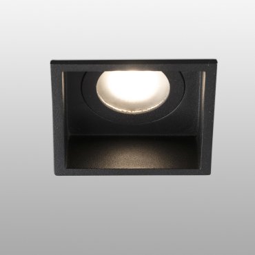 Faro Hyde - spot encastrable - 89 x 89 mm, 83 x 83 mm encastrable - IP44 - noir mat