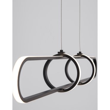 Nova Luce Arte - lampe suspendue - 90 x 13 x 120 cm - 31,2W LED dimmable inclus - noir mat