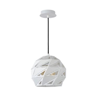 Lucide Malunga - lampe suspendue - Ø 25 x 150 cm - blanc