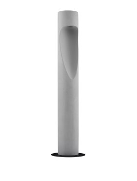 Nova Luce Nodino - lampe de jardin - Ø 18 x 75 cm - 6W LED inclus - IP65 - gris