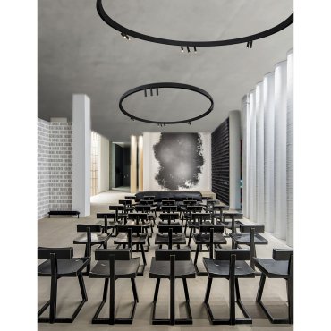 Nova Luce Curve - rail courbe 90 degrés - 120 x 4,1 x 7,5 cm - noir sable