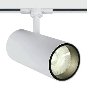 ONE Light COB Cylinder - spot sur rail avec COB LED - système de rail triphasé - Ø 9 x 20 cm - 30W LED inclus - blanc - couleur de lumière blanc chaud
