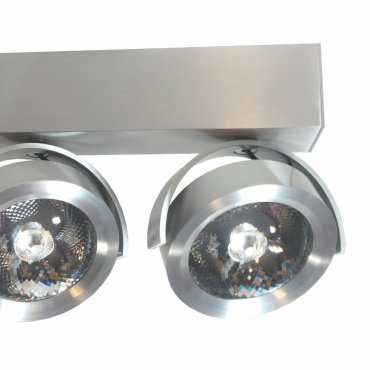 Artdelight Dutchess LED - spot en saillie 2L - 25 x 6 x 19 cm - 2 x 13W LED dimmable inclus - aluminium
