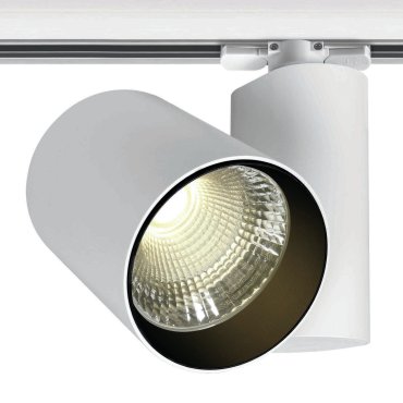 ONE Light COB Dark Light Cylinder - spot sur rail avec COB LED - système de rail triphasé - Ø 9,8 x 13 cm - 36W LED inclus - blanc