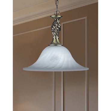 Searchlight Cameroon - lampe suspendue - Ø 33 x 81 cm - laiton antique
