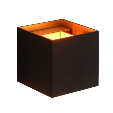 Lucide Xio - applique murale avec angle de faisceau réglable - 9,7 × 9,7 × 9,7 cm - LED dimmable 4W incluse - noir