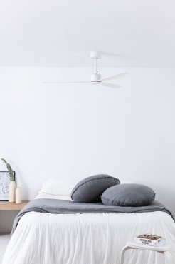 Faro Amelia - ventilateur de plafond - Ø 132 x 26 cm - 6 vitesses - inclus télécommande avec minuterie - blanc