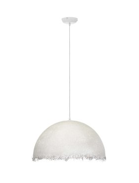 Nova Luce Lalu - lampe suspendue - Ø 60 x 210 cm - blanc sablé