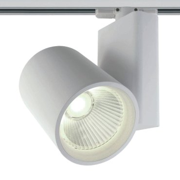 ONE Light COB Track Spot - spot sur rail avec COB LED - système de rail triphasé - Ø 10 x 14 cm - 42W LED inclus - blanc - couleur de lumière blanche