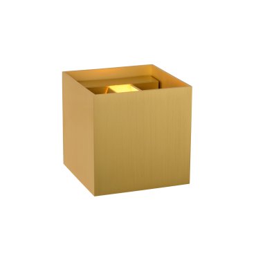 Lucide Xio - applique murale - 9,7 x 9,7 x 9,7 cm - 3,5W LED dimmable inclus - mat or