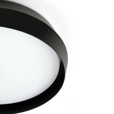 Faro Shoku - plafonnier - Ø 35 x 9,3 cm - 24W LED dimmable inclus - noir