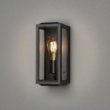 Konstsmide Carpi Mini – applique murale extérieure – 12,5 x 15 x 30 cm – IP44 – noir