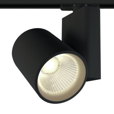 ONE Light COB Track Spot - spot sur rail avec COB LED - système de rail triphasé - Ø 10 x 14 cm - 42W LED inclus - noir - couleur de lumière blanc chaud