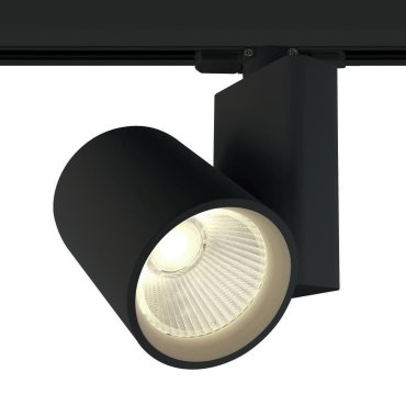 ONE Light COB Track Spot - spot sur rail avec COB LED - système de rail triphasé - Ø 9 x 14 cm - 30W LED inclus - noir - couleur de lumière blanc chaud
