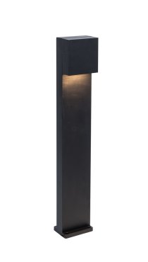 Lutec Gemini XF - lampe de jardin - 9,2 x 11 x 65 cm - 7,4W LED inclus - IP54 - noir - blanc chaud
