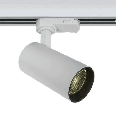 ONE Light COB Compact Cylinder - spot sur rail - système de rail triphasé - Ø 5,5 x 11 cm - 12W LED inclus - blanc