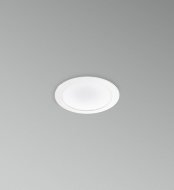 Century Italia SPOTfive - spot encastré - Ø 174 mm, taille d'encastrement Ø 150 mm - LED 17W dimmable inclus - IP44 - blanc