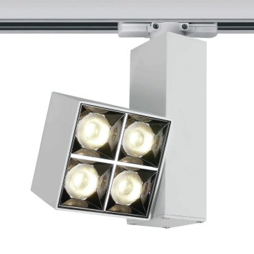 ONE Light Mirror Square - spot sur rail - système de rail triphasé - 8 x 5,4 x 14,8 cm - 15W LED inclus - blanc