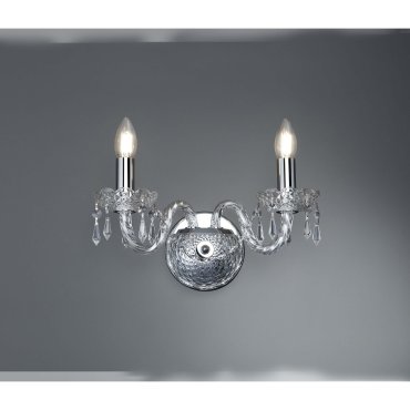 Searchlight Hale - applique murale - 35 x 20 cm - chrome
