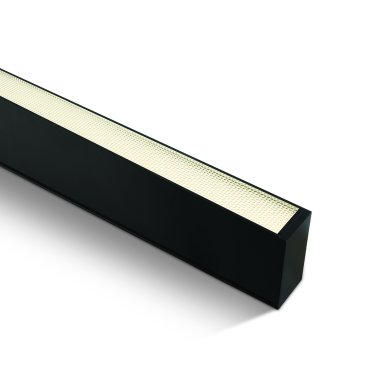 ONE Light LED Linear Profiles Medium - 7 x 3,5 cm - 150 cm de longueur - 50W LED inclus - noir - couleur de lumière blanc chaud