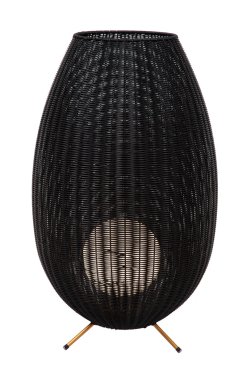 Lucide Colin - lampadaire rechargeable pour l'extérieur - Ø 50 x 79 cm - 3 step dimmer - 3W dimmable LED inclus - IP44 - noir