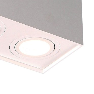 Maxlight Basic Square - spot en saillie 2L - 19 x 12 cm - blanc