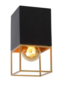 Lucide Rixt - plafonnier - 10 x 10 x 18 cm - noir