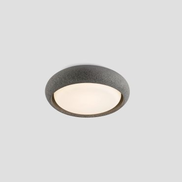 Faro Anga - plafonnier - Ø 24 x 6,5 cm - 15W LED inclus - IP44 - gris foncé
