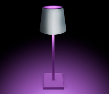 ONE Light Portable Trendy Light - lampe de table rechargeable - Ø 11 x 38 cm - 3,5W LED dimmable inclus - RGB - IP54 - blanc