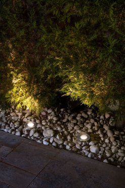 Faro Grund - spot rond pour l'extérieur - Ø 92 mm, Ø 68 mm à encastrer - 13W LED inclus - IP67 - acier inoxydable satiné