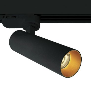ONE Light COB Cylinder Range - spot sur rail - système de rail triphasé - Ø 4 x 13,5 cm - 8W LED dimmable inclus - noir
