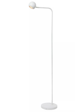 Lucide Comet - lampadaire rechargeable - 38,1 x 22 x 138 cm - 3 step dimmer - 3W dimmable LED inclus - blanc