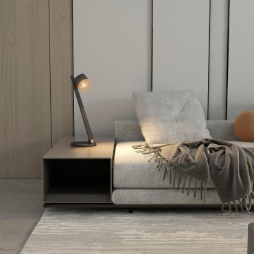 Artdelight Omega - lampe de table - gradateur à 3 niveaux - 7W LED inclus - noir