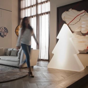 New Garden Pinus 160 - lampadaire - 118 x 160 x 45 cm - 22W LED inclus - 2700K - blanc