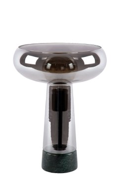 Lucide Listelle - lampe à poser - Ø 28 x 34,5 cm - fumé