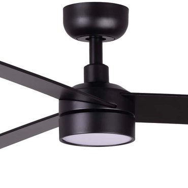 Faro Rudder S - ventilateur de plafond avec lumière - Ø 106 cm - noir mat