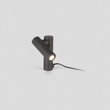 Faro Spy-1 - spot de sol sur piquet - Ø 4 x 12 x 39,5 cm - 6W LED inclus - IP65 - gris foncé