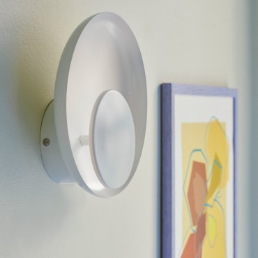 Nordlux Marsi - applique murale - 21 x 21 cm - fonction Moodmaker à 3 niveaux - 7W LED inclus - blanc