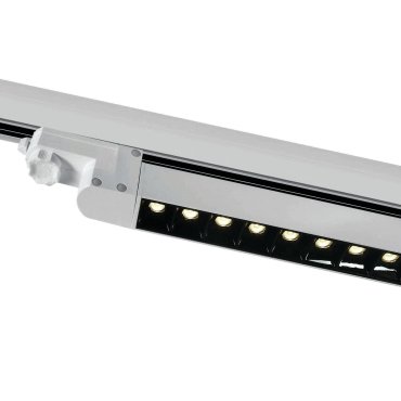 ONE Light Rail linéaire LED orientable - spot sur rail - système de rail triphasé - 48 x 3,3 x 4,5 cm - 15 x 1W LED inclus - blanc
