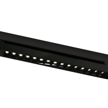 ONE Light Rail linéaire LED orientable - spot sur rail - système de rail triphasé - 48 x 3,3 x 4,5 cm - 15 x 1W LED inclus - noir